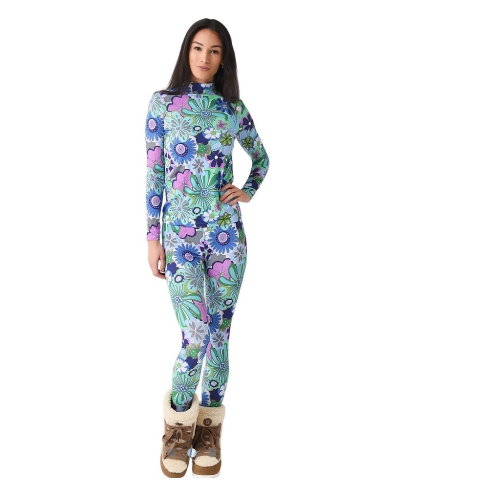 CeliaB 2pc Set Size S Wyvis Legging and Rinnes Top Retro‎ Flower